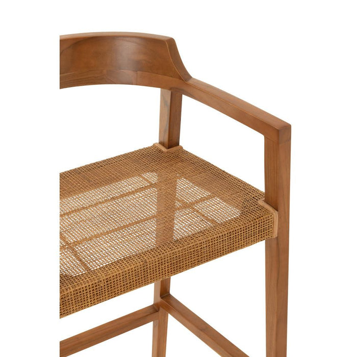 Barkruk Emma Teakhout Bruin 78 cm-Barkrukken-J-Line