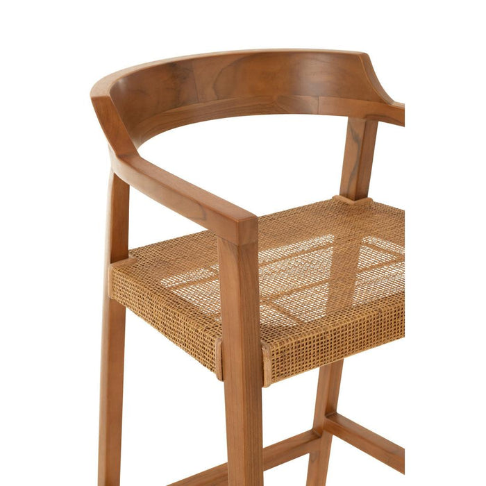 Barkruk Emma Teakhout Bruin 78 cm-Barkrukken-J-Line