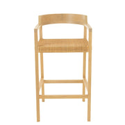 Barkruk Emma Teakhout Naturel 78 cm 53x55x100 cm-Barkrukken-J-Line