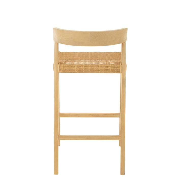 Barkruk Emma Teakhout Naturel 78 cm 53x55x100 cm-Barkrukken-J-Line