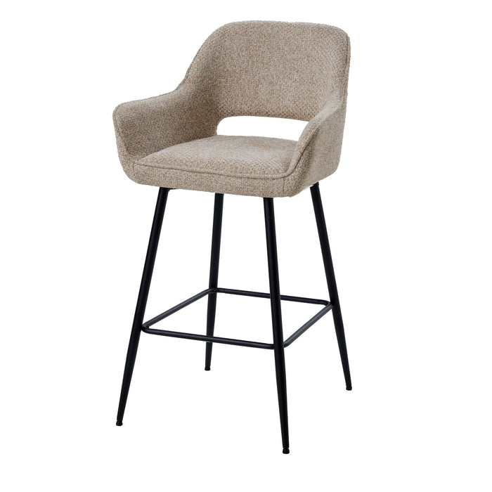 Barkruk Fal Polyester Beige 736779-Barkrukken-PTMD