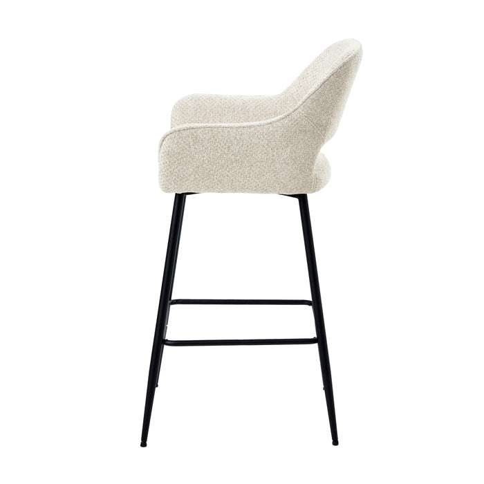 Barkruk Fallon Polyester Beige 736780-Barkrukken-PTMD