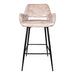 Barkruk Fallon Polyester Zwart 710056-Barkrukken-PTMD