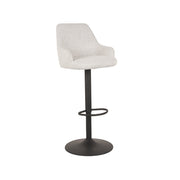Barkruk Fender Champagne Boucle Gaslift 50x52x110 cm-Barkrukken-LABEL51