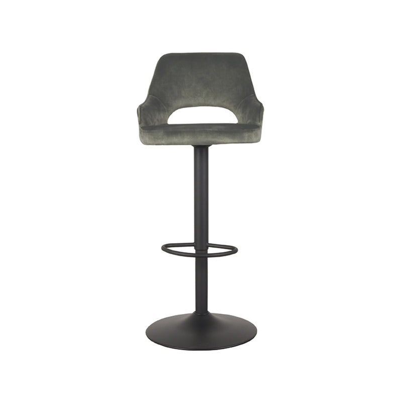 Barkruk Fer Hunter Velours Gaslift 50x52x110 cm-Barkrukken-LABEL51