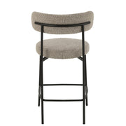 Barkruk Grijs Polyester 48 cm 48x53x97 cm-Barkrukken-J-Line