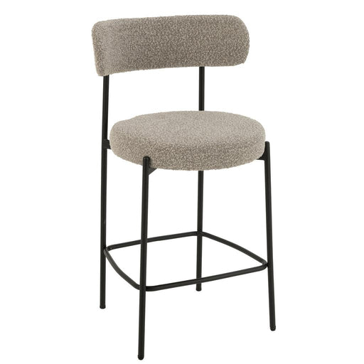 Barkruk Grijs Polyester 48 cm 48x53x97 cm-Barkrukken-J-Line