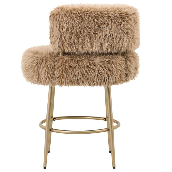 Barkruk Hair Bruin Bar Stoel Bruin Metaal-Barkrukken-PTMD