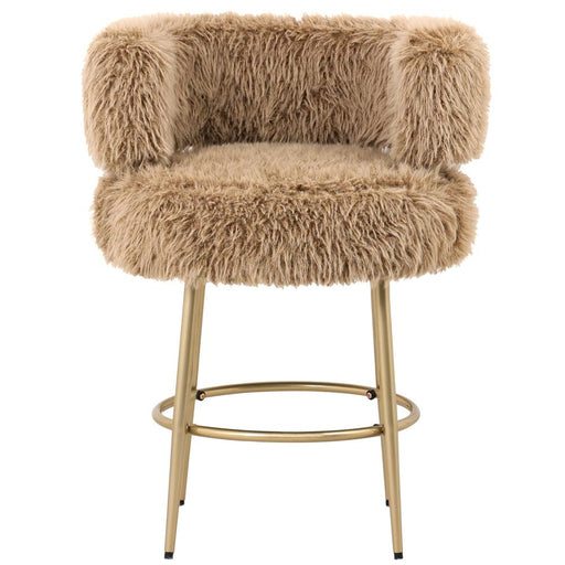 Barkruk Hair Bruin Bar Stoel Bruin Metaal-Barkrukken-PTMD