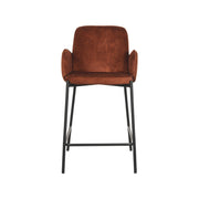 Barkruk Jari Rust Velours Laag 51x53x94 cm-Barkrukken-LABEL51