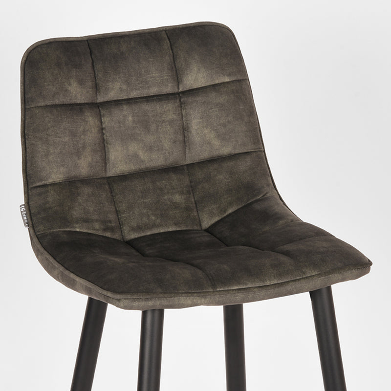 Barkruk Jelt Hunter Velours Hoog 45x48x107 cm-Barkrukken-LABEL51