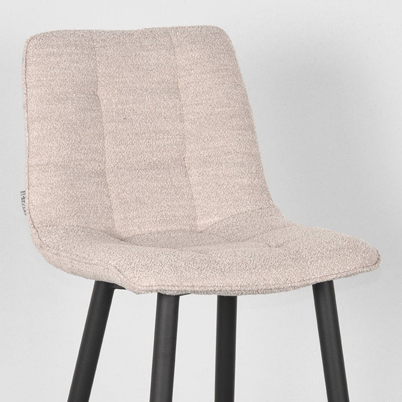 Barkruk Jelt Naturel Boucle Laag 42x46x92 cm-Barkrukken-LABEL51