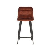 Barkruk Jelt Rust Velours Laag 42x46x92 cm-Barkrukken-LABEL51