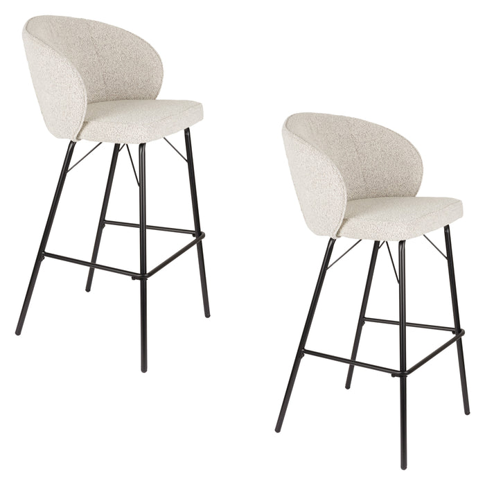 Barkruk Joa Polyester Beige 75cm