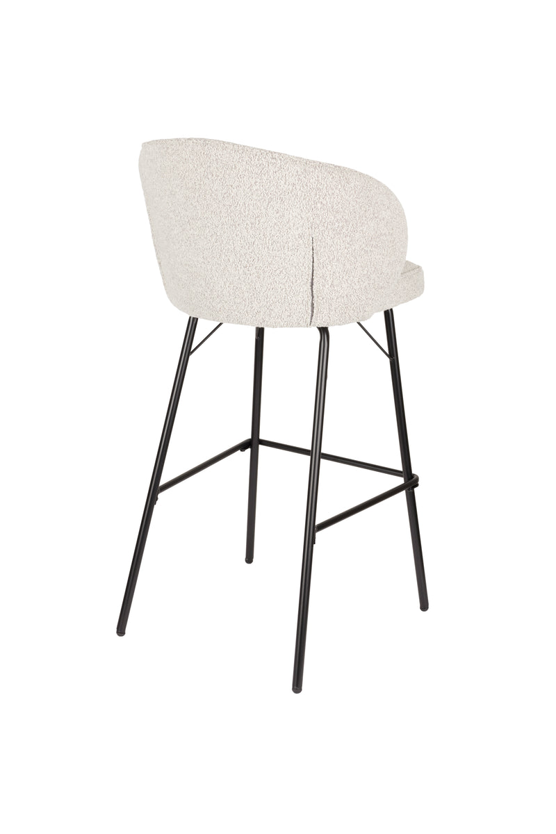 Barkruk Joa Polyester Beige 75cm-Barkrukken-Creating Home