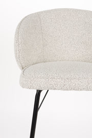 Barkruk Joa Polyester Beige 75cm-Barkrukken-Creating Home