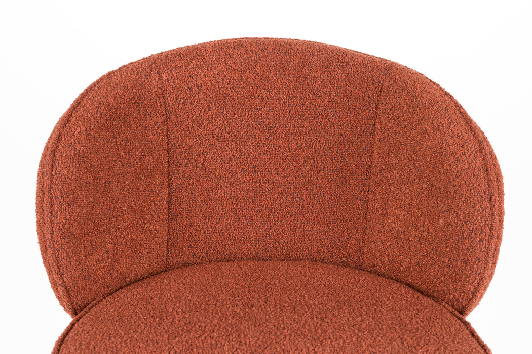 Barkruk Joa Polyester Terracotta 75cm-Barkrukken-Creating Home