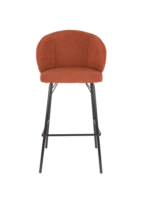 Barkruk Joa Polyester Terracotta 75cm-Barkrukken-Creating Home