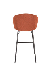Barkruk Joa Polyester Terracotta 75cm-Barkrukken-Creating Home