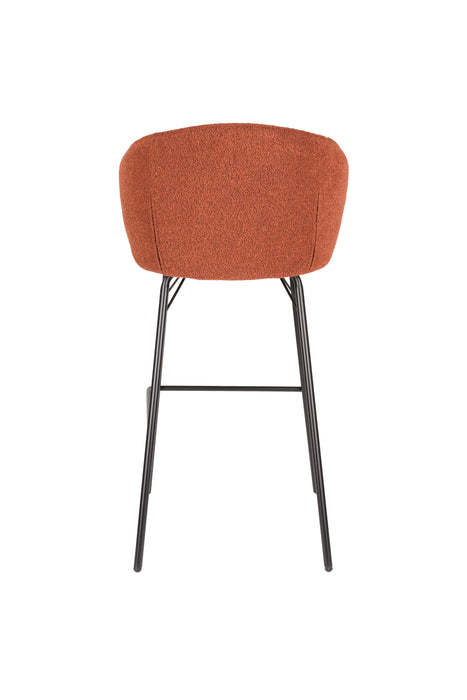 Barkruk Joa Polyester Terracotta 75cm-Barkrukken-Creating Home