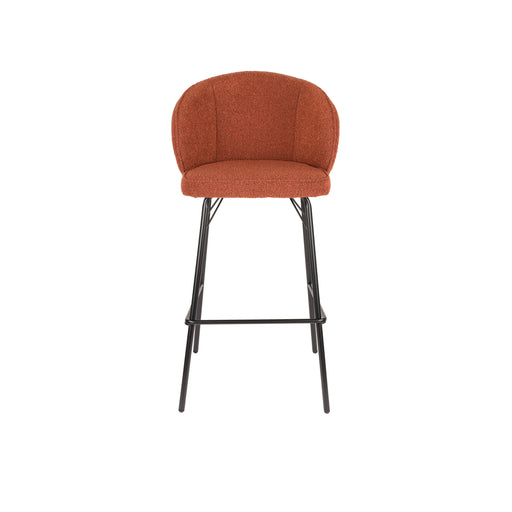 Barkruk Joa Polyester Terracotta 75cm-Barkrukken-Creating Home