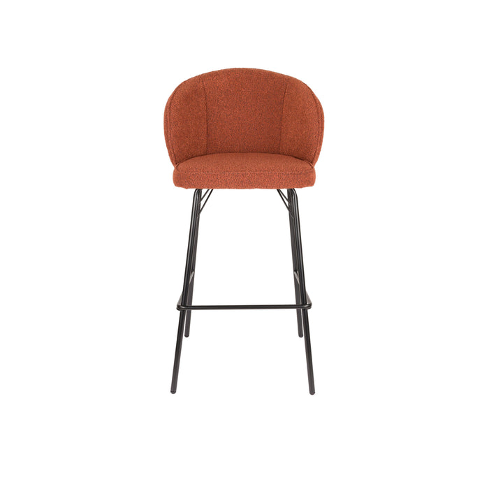 Barkruk Joa Polyester Terracotta 75cm-Barkrukken-Creating Home