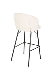 Barkruk Joa Polyester Wit 75cm-Barkrukken-Creating Home