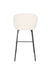 Barkruk Joa Polyester Wit 75cm-Barkrukken-Creating Home