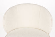 Barkruk Joa Polyester Wit 75cm-Barkrukken-Creating Home