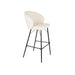 Barkruk Joa Polyester Wit 75cm-Barkrukken-Creating Home