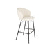 Barkruk Joa Polyester Wit 75cm-Barkrukken-White Label Living
