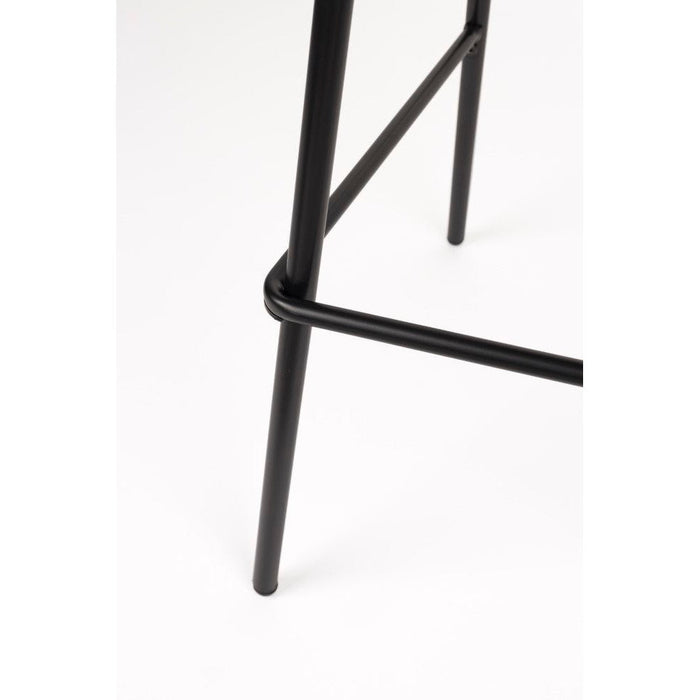 Barkruk Joa Polyester Wit 75cm-Barkrukken-White Label Living
