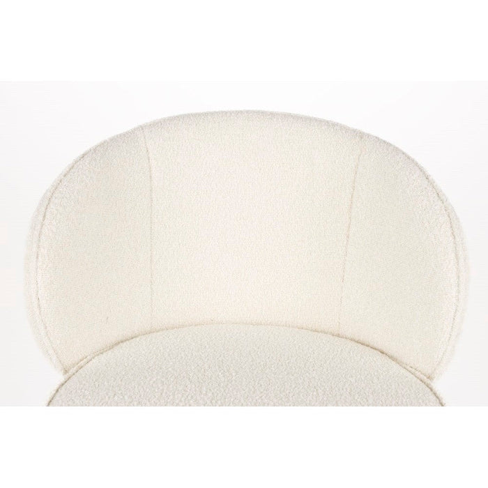 Barkruk Joa Polyester Wit 75cm-Barkrukken-White Label Living