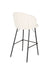 Barkruk Joa Polyester Wit 75cm-Barkrukken-White Label Living