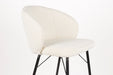 Barkruk Joa Polyester Wit 75cm-Barkrukken-White Label Living