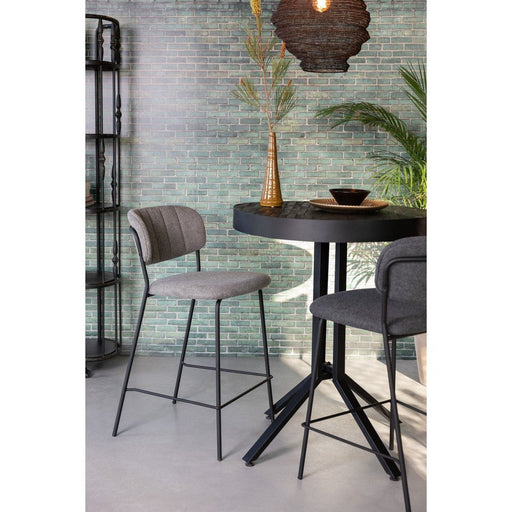 Barkruk Jolien Black/Grey-Barkrukken-Creating Home