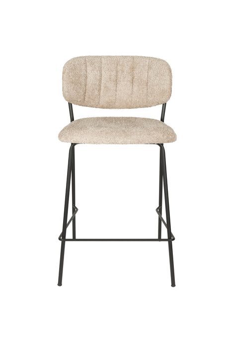 Barkruk Jolien Bouclé Beige 65 cm – productaanzicht