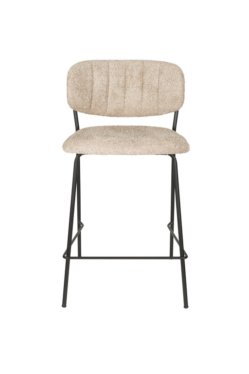 Barkruk Jolien Bouclé Beige 65 cm – productaanzicht