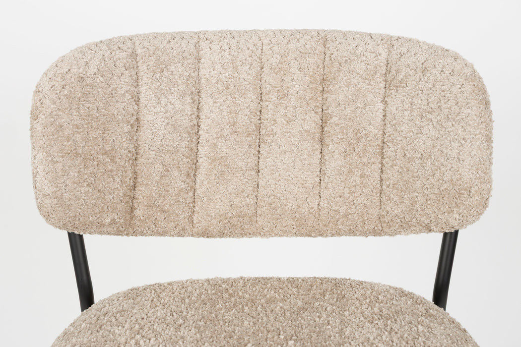 Barkruk Jolien Bouclé Beige 65 cm – detail 3