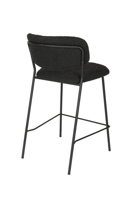 Barkruk Jolien Bouclé Zwart 65 cm – productaanzicht 3