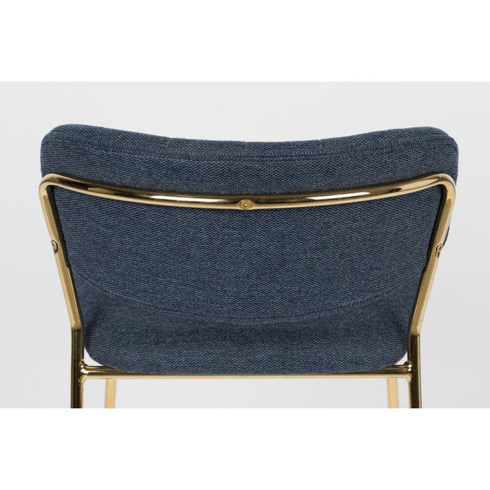 Barkruk Jolien Gold/Dark Blue-Barkrukken-Creating Home