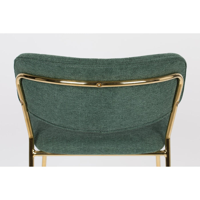 Barkruk Jolien Gold/Dark Green-Barkrukken-Creating Home