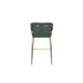 Barkruk Jolien Gold/Dark Green-Barkrukken-Creating Home