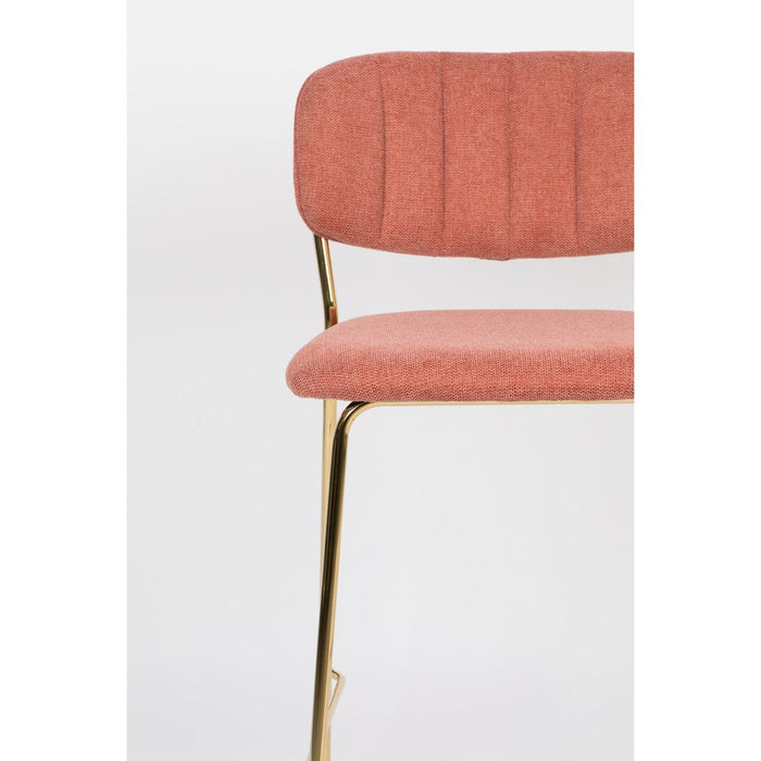 Barkruk Jolien Gold/Pink-Barkrukken-Creating Home