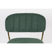 Barkruk Jolien Goud/dark Nylon en polyester Groen 65cm-Barkrukken-Creating Home