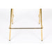 Barkruk Jolien Goud/dark Nylon en polyester Groen 65cm