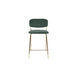 Barkruk Jolien Goud/dark Nylon en polyester Groen 65cm-Barkrukken-Creating Home