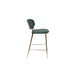 Barkruk Jolien Goud/dark Nylon en polyester Groen 65cm-Barkrukken-Creating Home