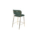 Barkruk Jolien Goud/dark Nylon en polyester Groen 65cm-Barkrukken-Creating Home