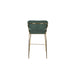 Barkruk Jolien Goud/dark Nylon en polyester Groen 65cm-Barkrukken-Creating Home